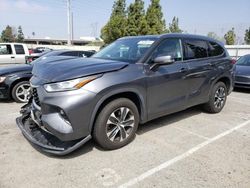 Salvage cars for sale from Copart Rancho Cucamonga, CA: 2020 Toyota Highlander XLE