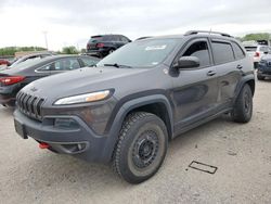 Jeep Cherokee salvage cars for sale: 2015 Jeep Cherokee Trailhawk