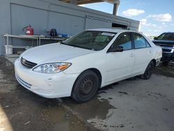 Toyota Camry Vehiculos salvage en venta: 2002 Toyota Camry LE