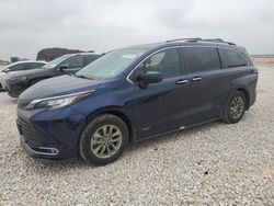 Toyota salvage cars for sale: 2021 Toyota Sienna XLE