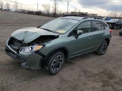 Salvage cars for sale from Copart Montreal Est, QC: 2016 Subaru Crosstrek Limited