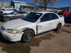 2001 Honda Accord LX en venta en Albuquerque, NM