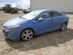 Salvage cars for sale from Copart Rocky View County, AB: 2017 Chevrolet Cruze Premier
