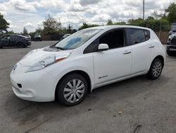Salvage cars for sale from Copart San Martin, CA: 2014 Nissan Leaf S