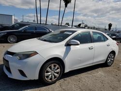 Salvage cars for sale from Copart Van Nuys, CA: 2016 Toyota Corolla L
