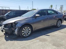 Vehiculos salvage en venta de Copart Wilmington, CA: 2017 Toyota Camry Hybrid