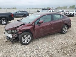 Honda Civic salvage cars for sale: 2015 Honda Civic LX