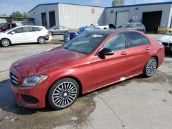 Mercedes-Benz C300 salvage cars for sale: 2017 Mercedes-Benz C300