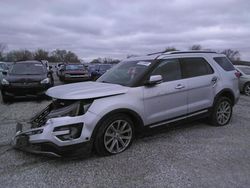 Salvage cars for sale from Copart Wichita, KS: 2017 Ford Explorer Limited