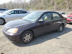 Honda Civic salvage cars for sale: 2001 Honda Civic LX