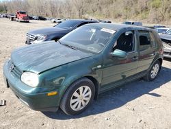 Volkswagen salvage cars for sale: 2001 Volkswagen Golf GLS