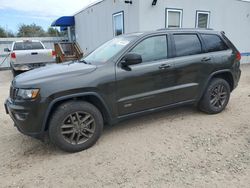 Salvage cars for sale from Copart Lyman, ME: 2017 Jeep Grand Cherokee Laredo