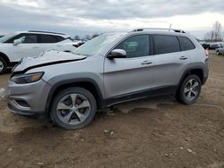 Jeep Cherokee Limited salvage cars for sale: 2019 Jeep Cherokee Limited