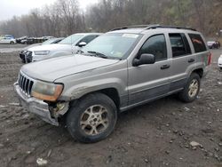 Jeep salvage cars for sale: 2001 Jeep Grand Cherokee Laredo