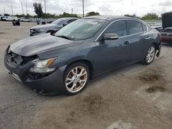 Salvage cars for sale from Copart Miami, FL: 2013 Nissan Maxima S