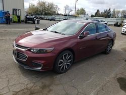 Salvage cars for sale from Copart Woodburn, OR: 2016 Chevrolet Malibu LT
