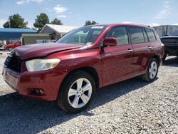 Toyota Highlander salvage cars for sale: 2008 Toyota Highlander Limited