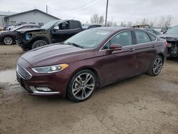 Ford Fusion Titanium Vehiculos salvage en venta: 2017 Ford Fusion Titanium