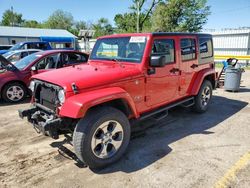 Salvage cars for sale from Copart Wichita, KS: 2017 Jeep Wrangler Unlimited Sahara