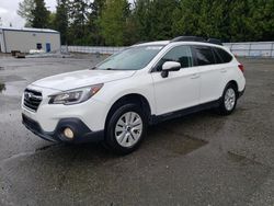 Subaru Outback 2.5i Premium salvage cars for sale: 2018 Subaru Outback 2.5I Premium