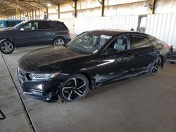 Honda Accord Sport salvage cars for sale: 2018 Honda Accord Sport