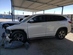 Salvage cars for sale from Copart Anthony, TX: 2017 Toyota Highlander LE