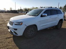 Jeep salvage cars for sale: 2015 Jeep Grand Cherokee Summit