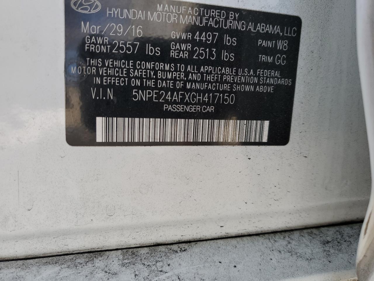 2016 Hyundai Sonata se