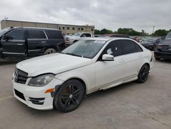 Mercedes-Benz c 250 salvage cars for sale: 2013 Mercedes-Benz C 250