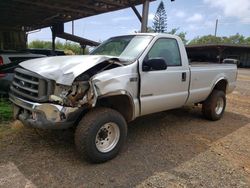 Ford F350 salvage cars for sale: 2002 Ford F350 SRW Super Duty