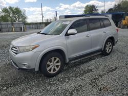 Salvage cars for sale from Copart Mebane, NC: 2011 Toyota Highlander Base