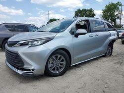 Toyota Sienna xle Vehiculos salvage en venta: 2021 Toyota Sienna XLE