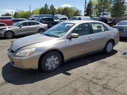 Honda Accord lx salvage cars for sale: 2004 Honda Accord LX