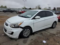 Hyundai salvage cars for sale: 2016 Hyundai Accent SE