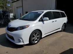 Toyota Sienna Sport salvage cars for sale: 2014 Toyota Sienna Sport