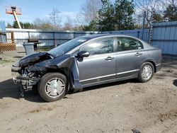 Honda salvage cars for sale: 2011 Honda Civic Hybrid