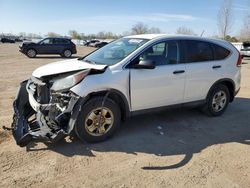 Salvage cars for sale from Copart London, ON: 2014 Honda CR-V LX