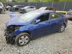 KIA Forte lx salvage cars for sale: 2017 KIA Forte LX