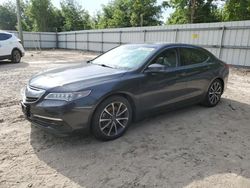 Salvage cars for sale from Copart Midway, FL: 2015 Acura TLX Tech