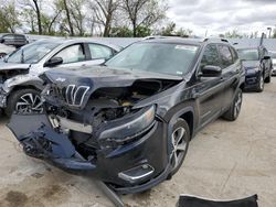 Jeep salvage cars for sale: 2019 Jeep Cherokee Limited