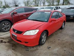 Honda salvage cars for sale: 2005 Honda Civic EX