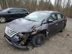 Salvage cars for sale from Copart Ontario Auction, ON: 2015 Nissan Sentra S