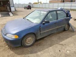 Honda salvage cars for sale: 1993 Honda Civic DX