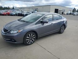 Honda salvage cars for sale: 2015 Honda Civic EXL