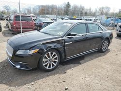 Lincoln Continental salvage cars for sale: 2020 Lincoln Continental