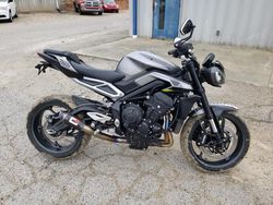 Salvage cars for sale from Copart Chatham, VA: 2024 Triumph Street Triple 765 R