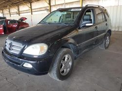 Mercedes-Benz salvage cars for sale: 2003 Mercedes-Benz ML 350