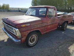 Salvage cars for sale from Copart Arlington, WA: 1969 Ford F 100