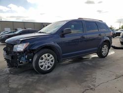 Dodge Journey se Vehiculos salvage en venta: 2017 Dodge Journey SE