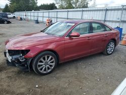 Salvage cars for sale from Copart Finksburg, MD: 2015 Audi A6 Premium Plus